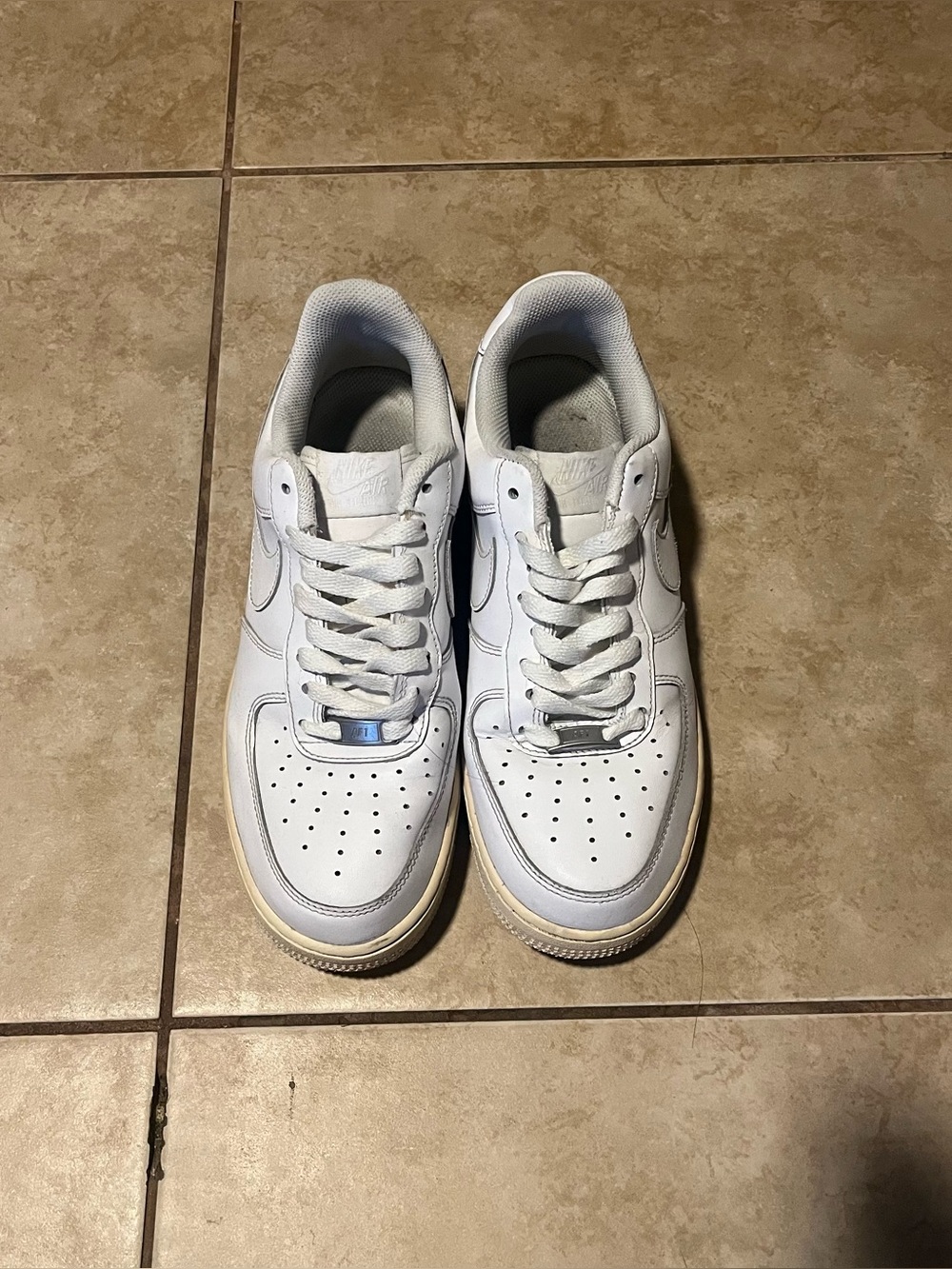 Nike Air Force 1 White Sneakers size 10 women’s